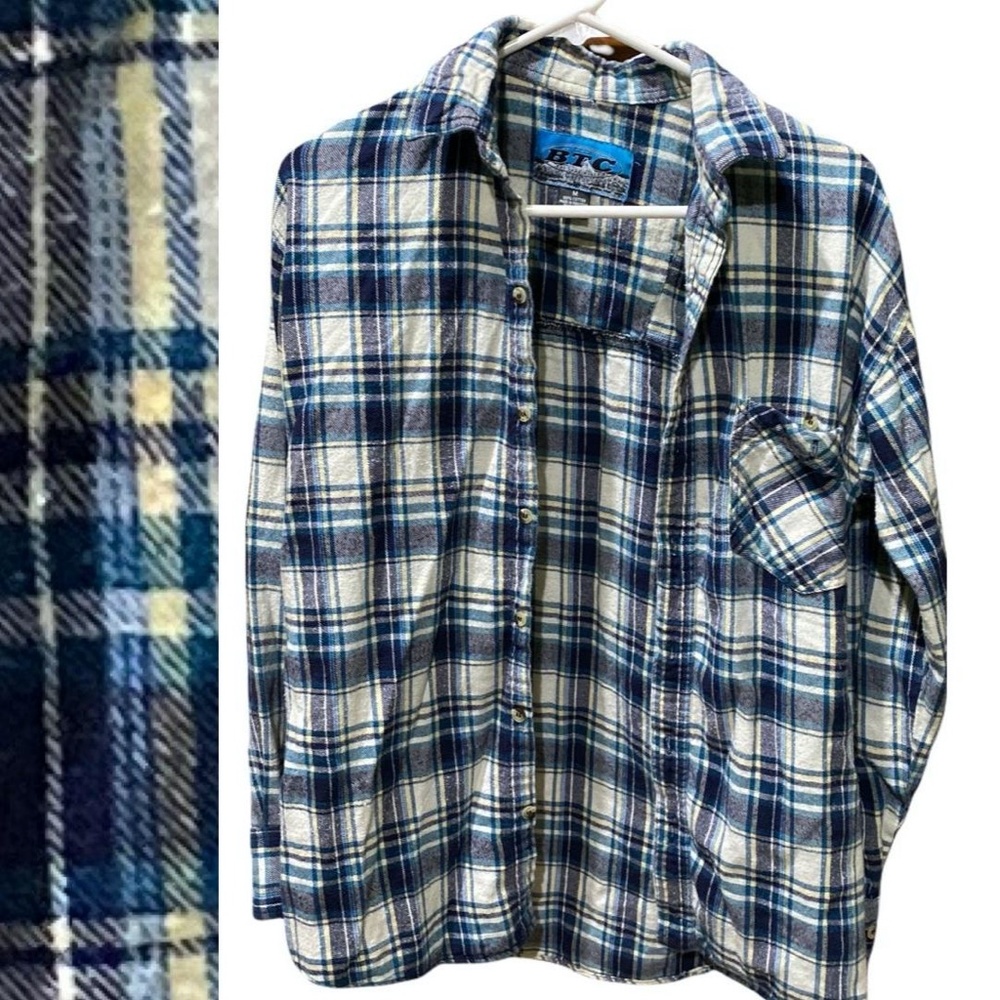 Women's BTC Blue Flannel Shirt